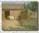 New England Barnyard, J. Alden Weir