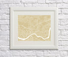 Newcastle City Street Map Print Modern Art Poster Home Decor - OnTrendAndFab