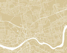 Newcastle City Street Map Print Modern Art Poster Home Decor - OnTrendAndFab