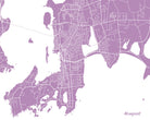 Newport City Street Map Print Feature Wall Art Poster