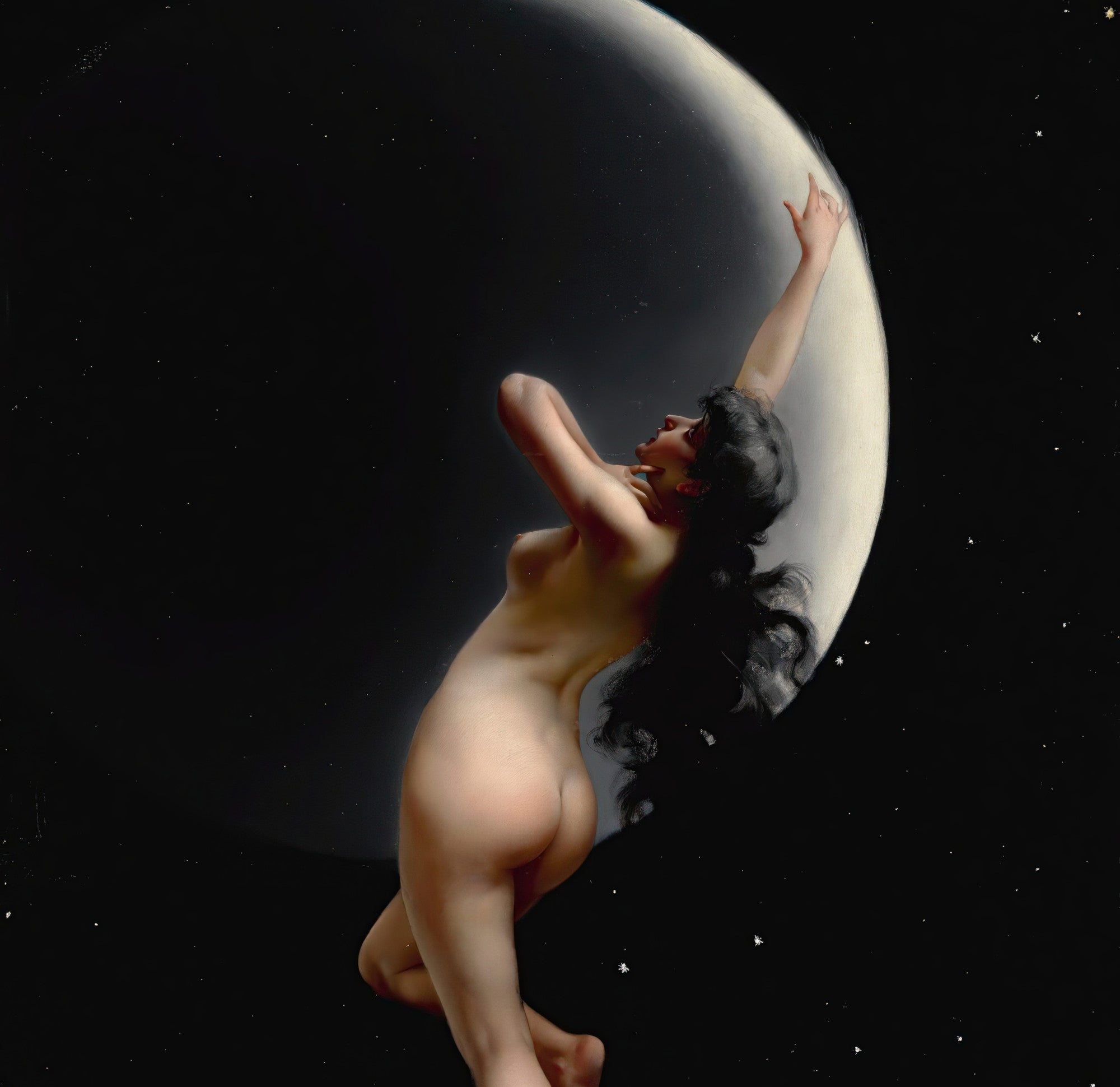 Night, Luis Ricardo Falero Fine Art Print