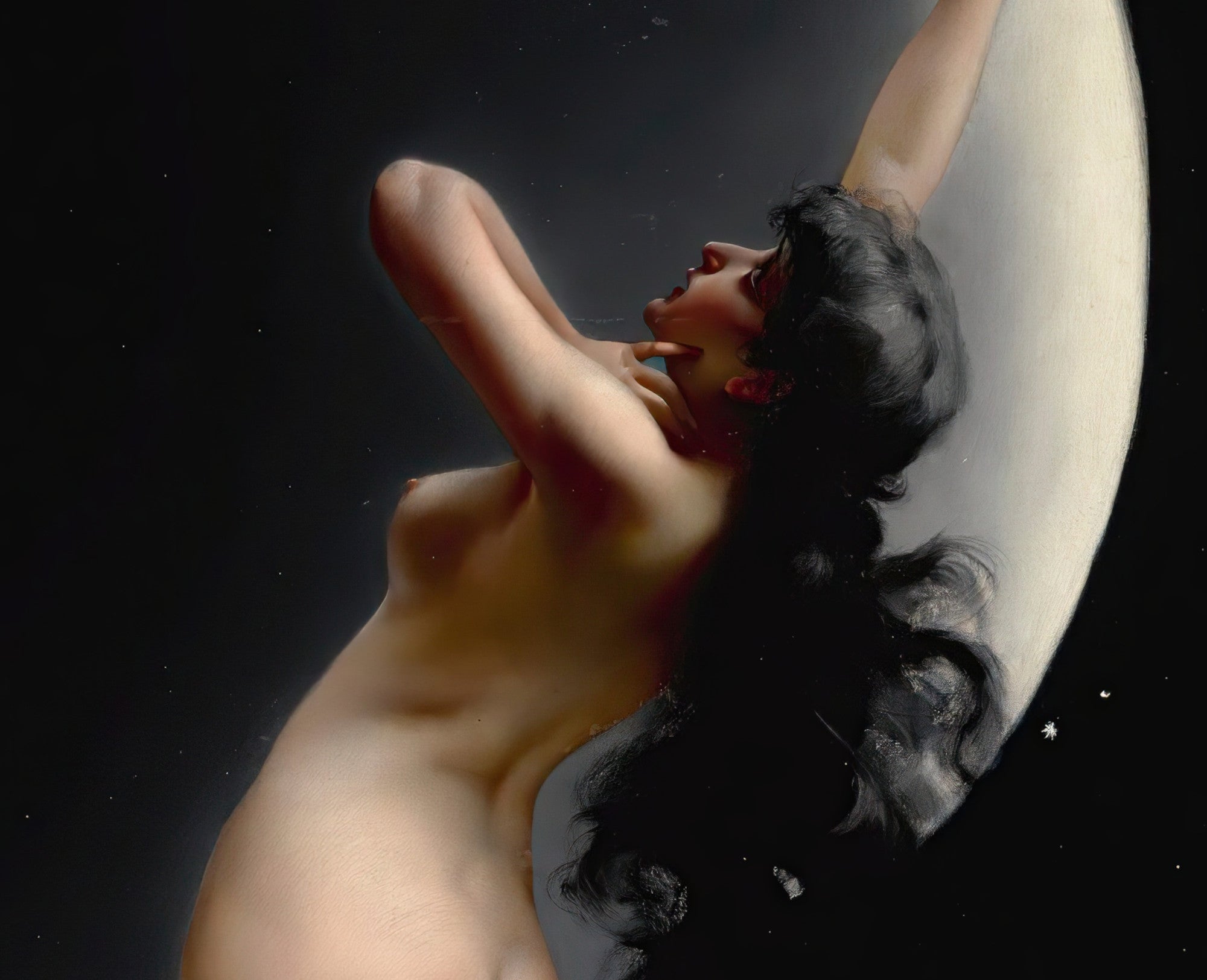 Night, Luis Ricardo Falero Fine Art Print