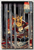 Utagawa Kuniyoshi, Japanese Fine Art Print, Night rain at Narumi