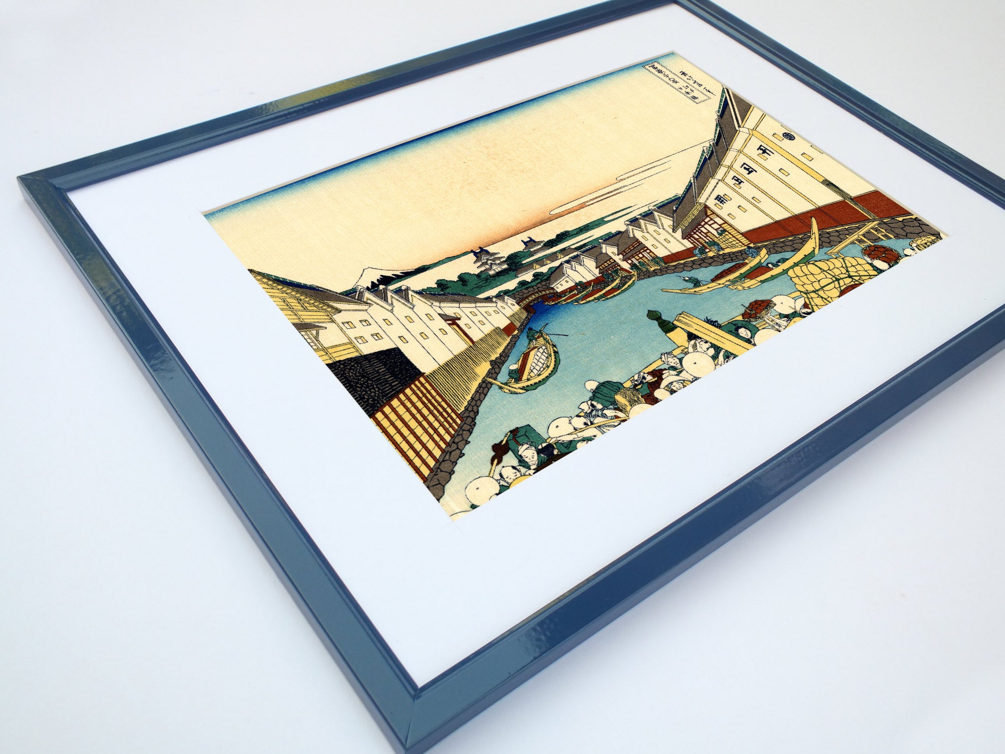 36 Views of Mount Fuji, Nihonbashi bridge in Edo, Katsushika Hokusai, Japanese Print