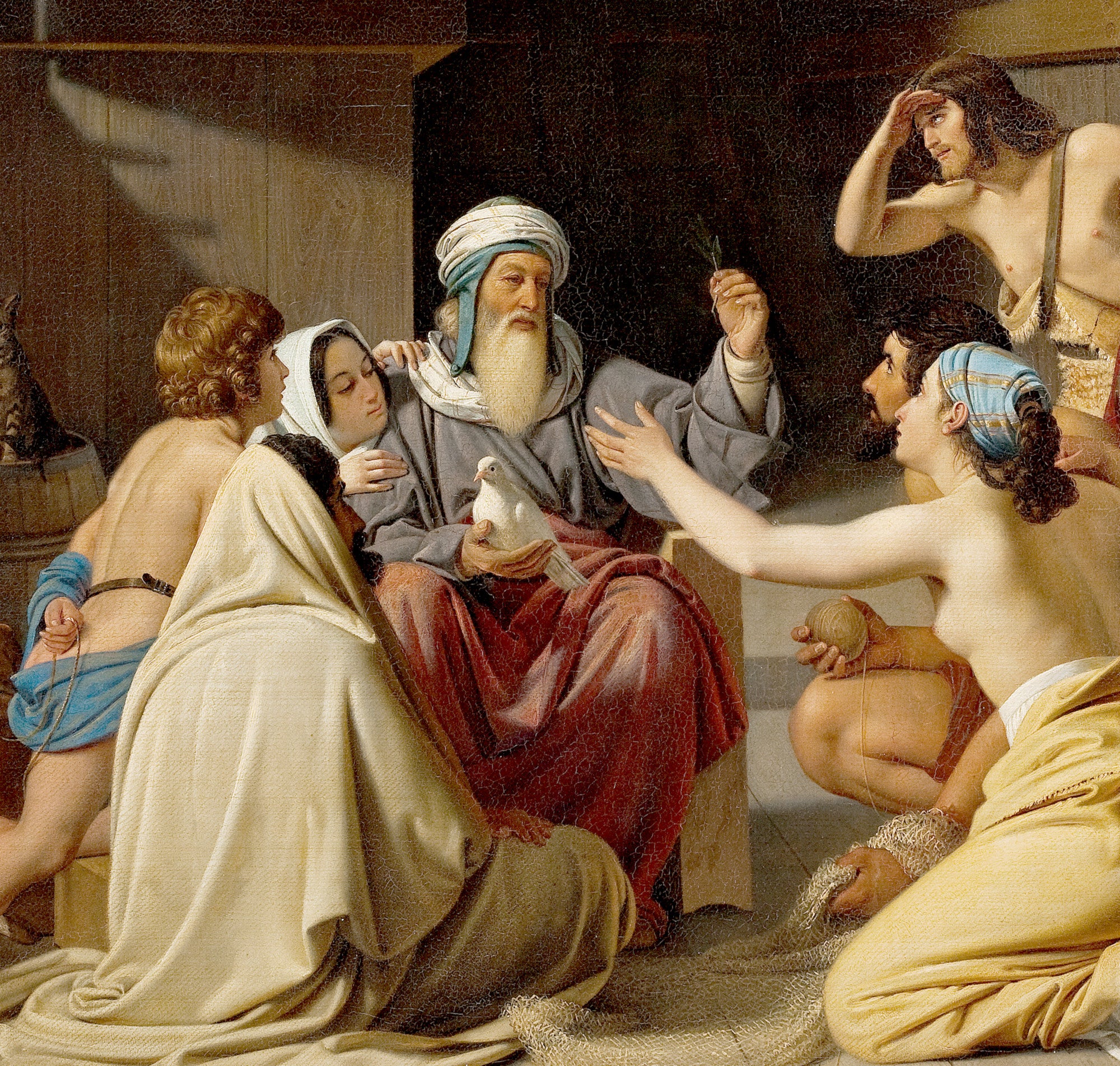 Ditlev Blunck Fine Art Print : Noah in the Ark