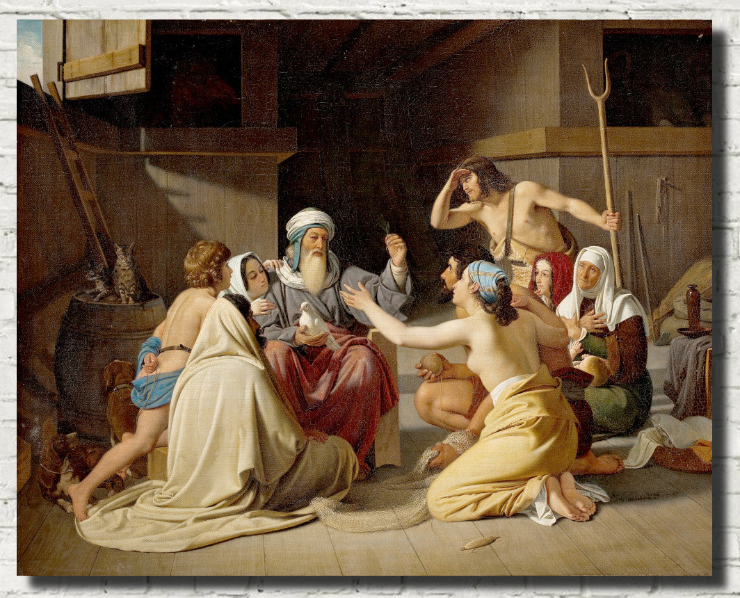 Ditlev Blunck Fine Art Print : Noah in the Ark