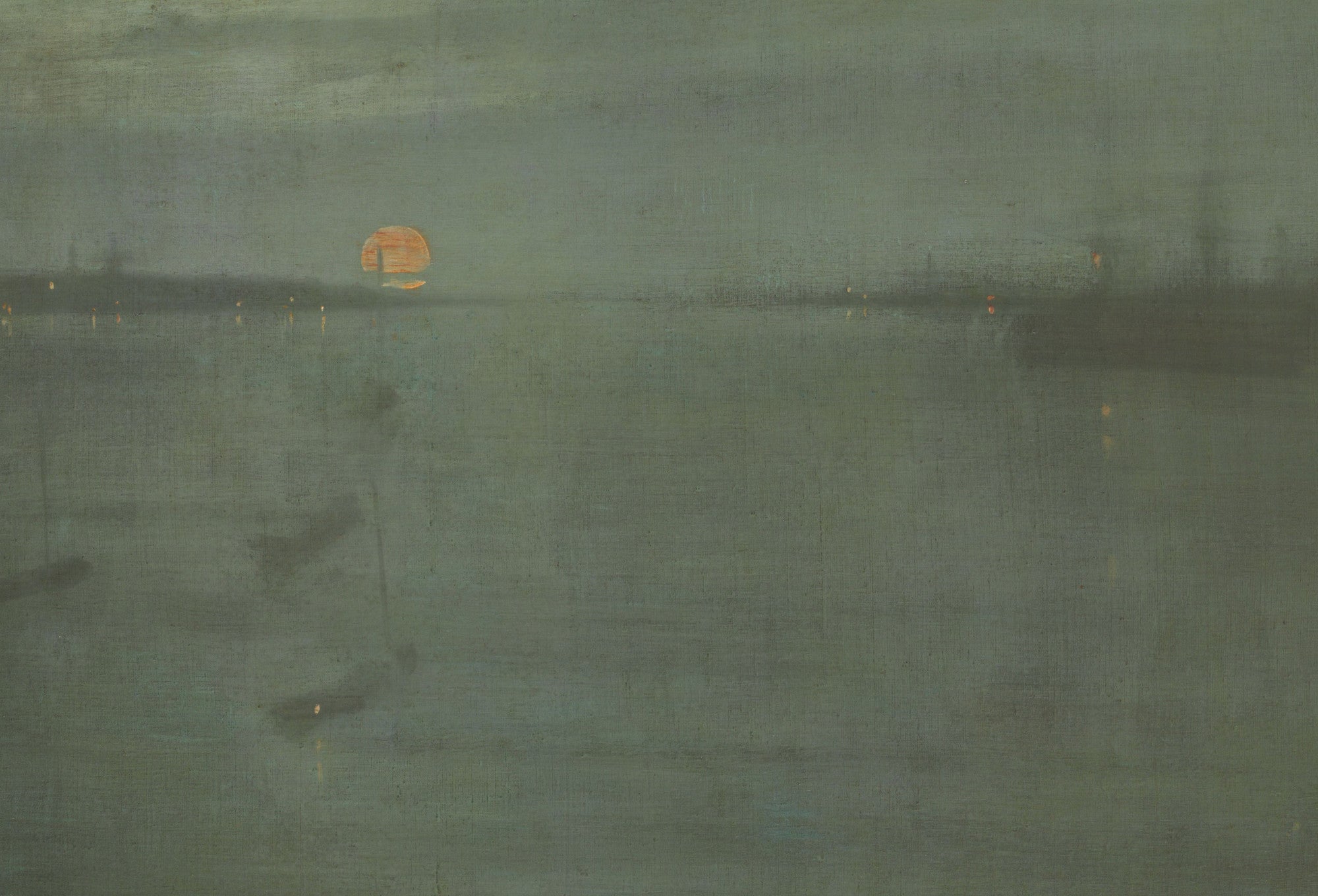 James Whistler Fine Art Print, Nocturne,  Blue and Gold, Southampton Water