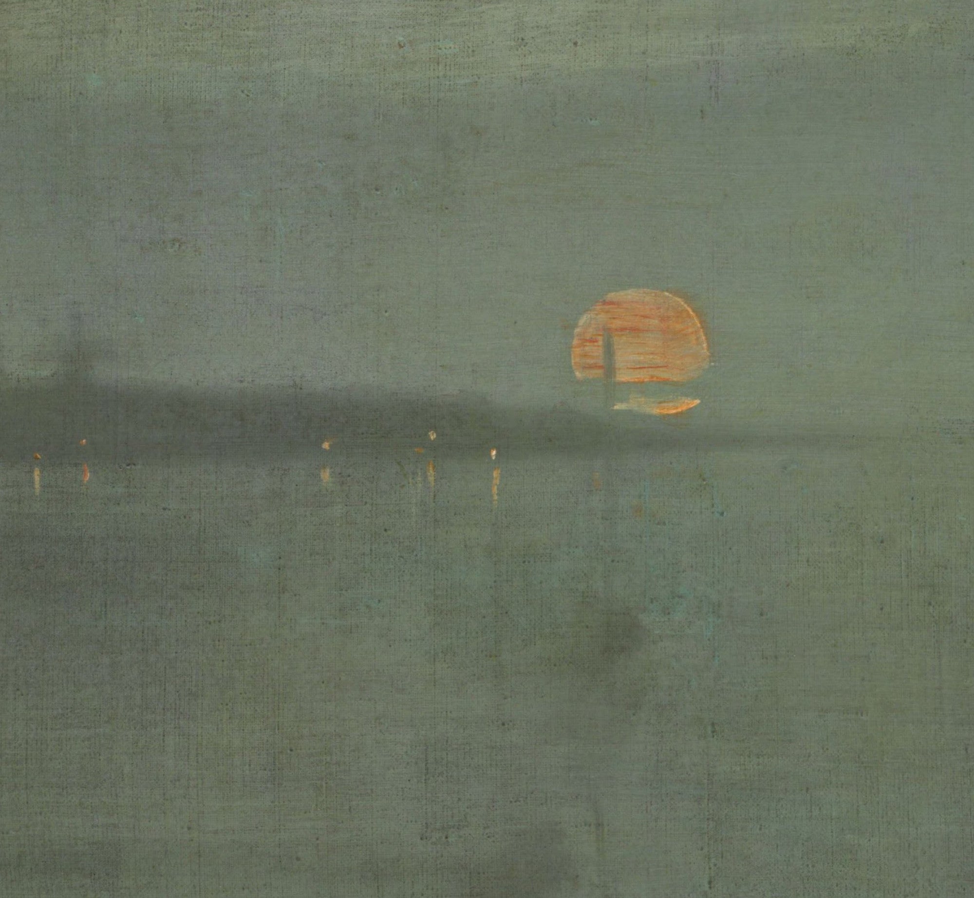 James Whistler Fine Art Print, Nocturne,  Blue and Gold, Southampton Water