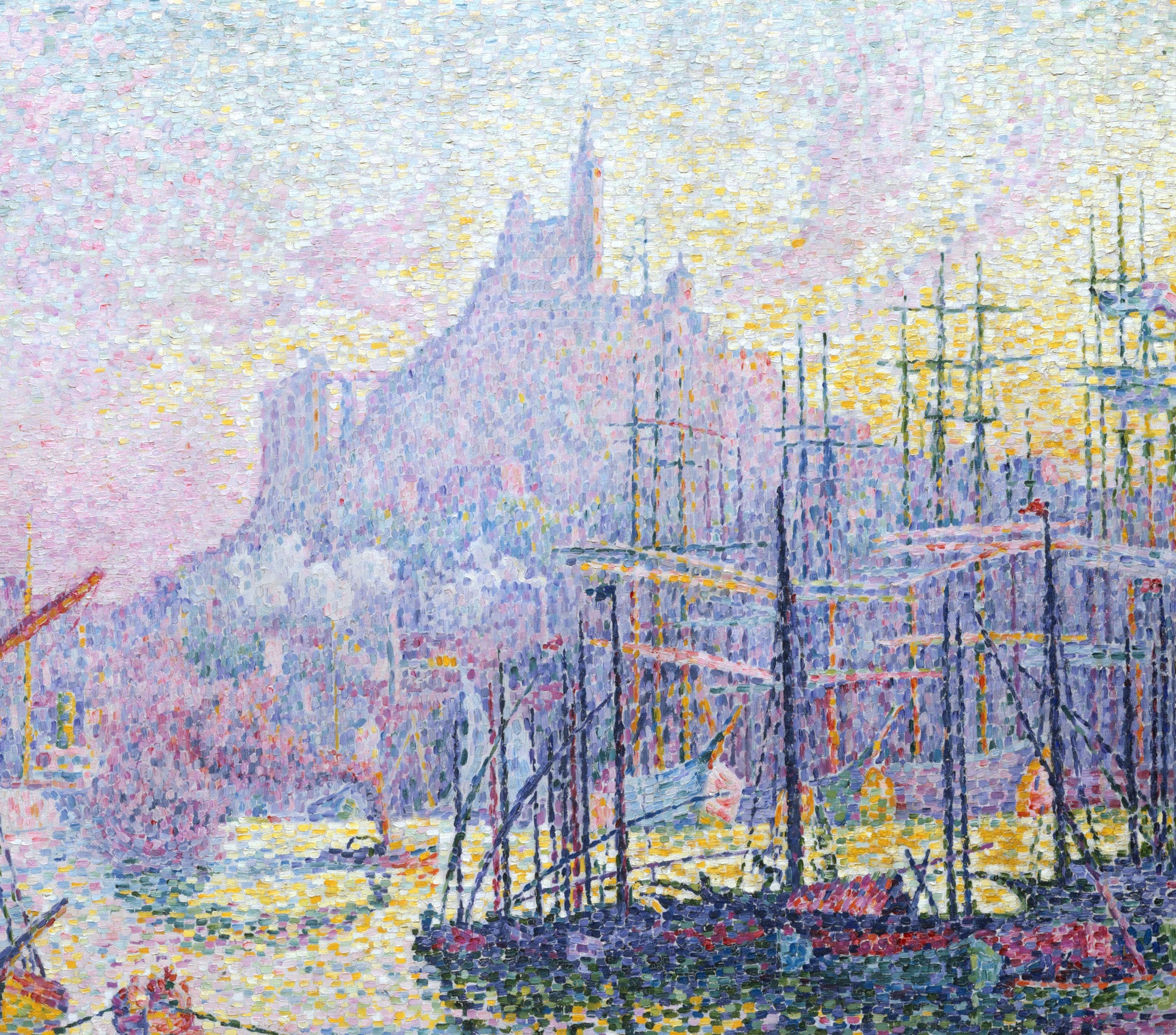 Paul Signac Fine Art Print, Notre Dame de la Garde (La Bonne Mere)