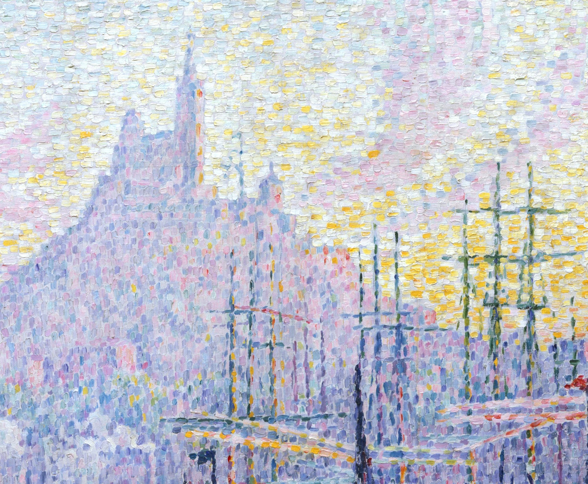 Paul Signac Fine Art Print, Notre Dame de la Garde (La Bonne Mere)
