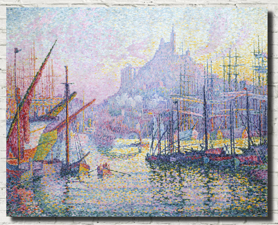 Paul Signac Fine Art Print, Notre Dame de la Garde (La Bonne Mere)