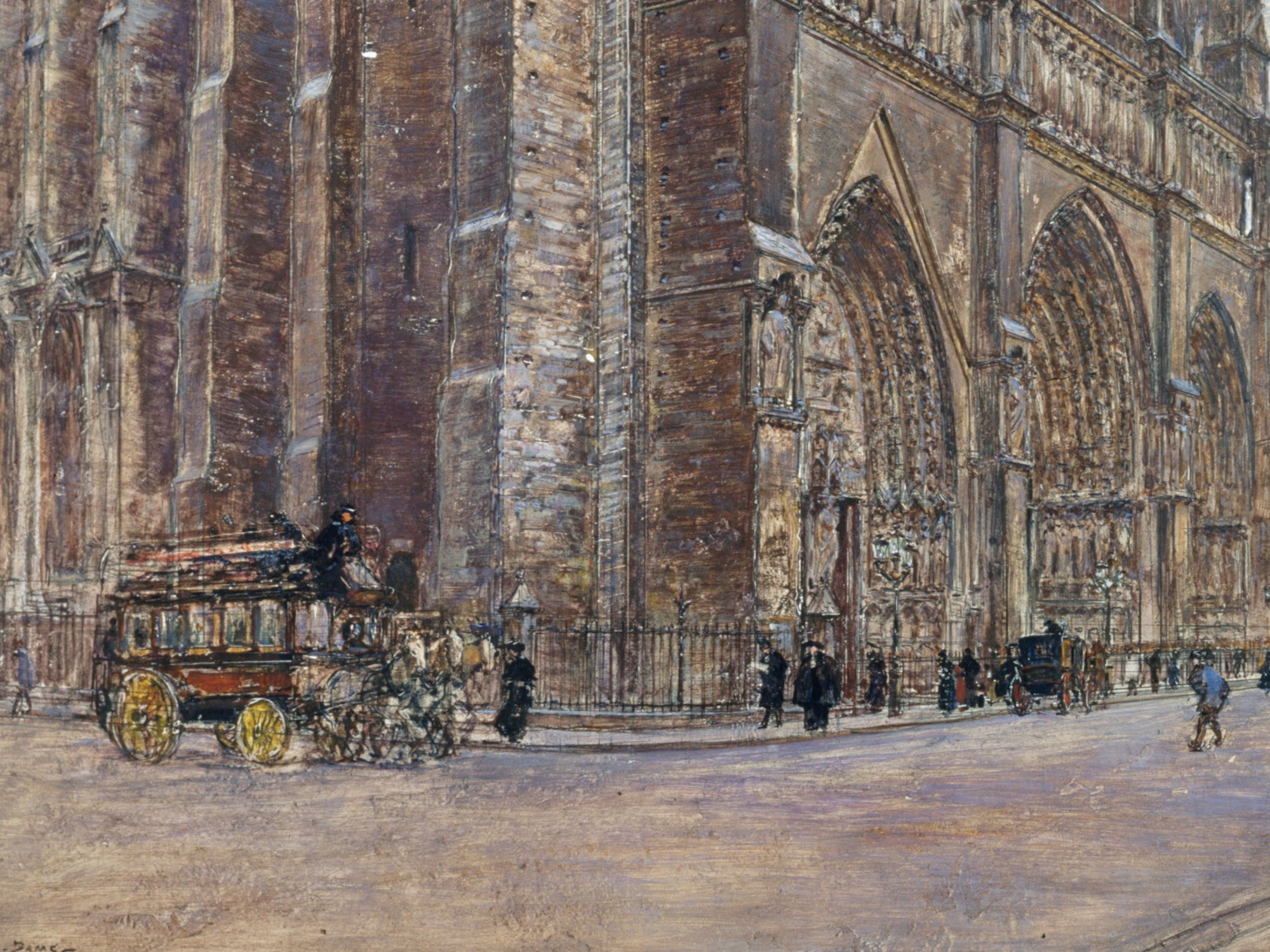 Frederic Anatole Houbron Fine Art Print, Notre-Dame de Paris