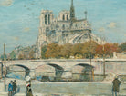Notre Dame Seen from the Quai de la Tournelle, Jean-François Raffaëlli Fine Art Print