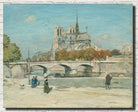 Notre Dame Seen from the Quai de la Tournelle, Jean-François Raffaëlli Fine Art Print