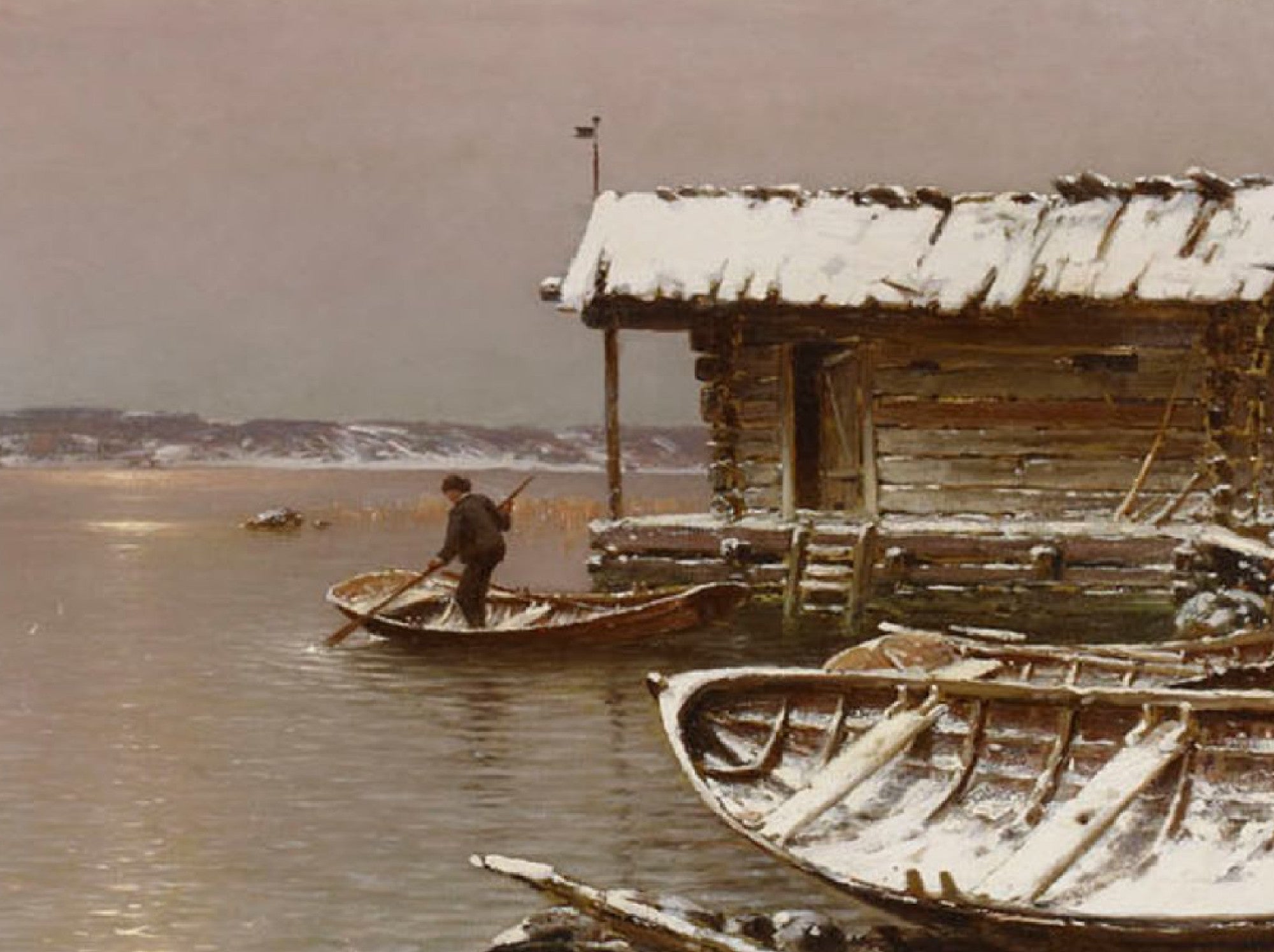 Hjalmar Munsterhjelm Fine Art Print, November Evening