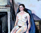 Suzanne Valadon Fine Art Print : Nude in Blue Shawl