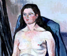 Suzanne Valadon Fine Art Print : Nude in Blue Shawl