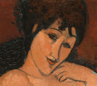 Amedeo Modigliani Fine Art Print : Nude on a Blue Cushion