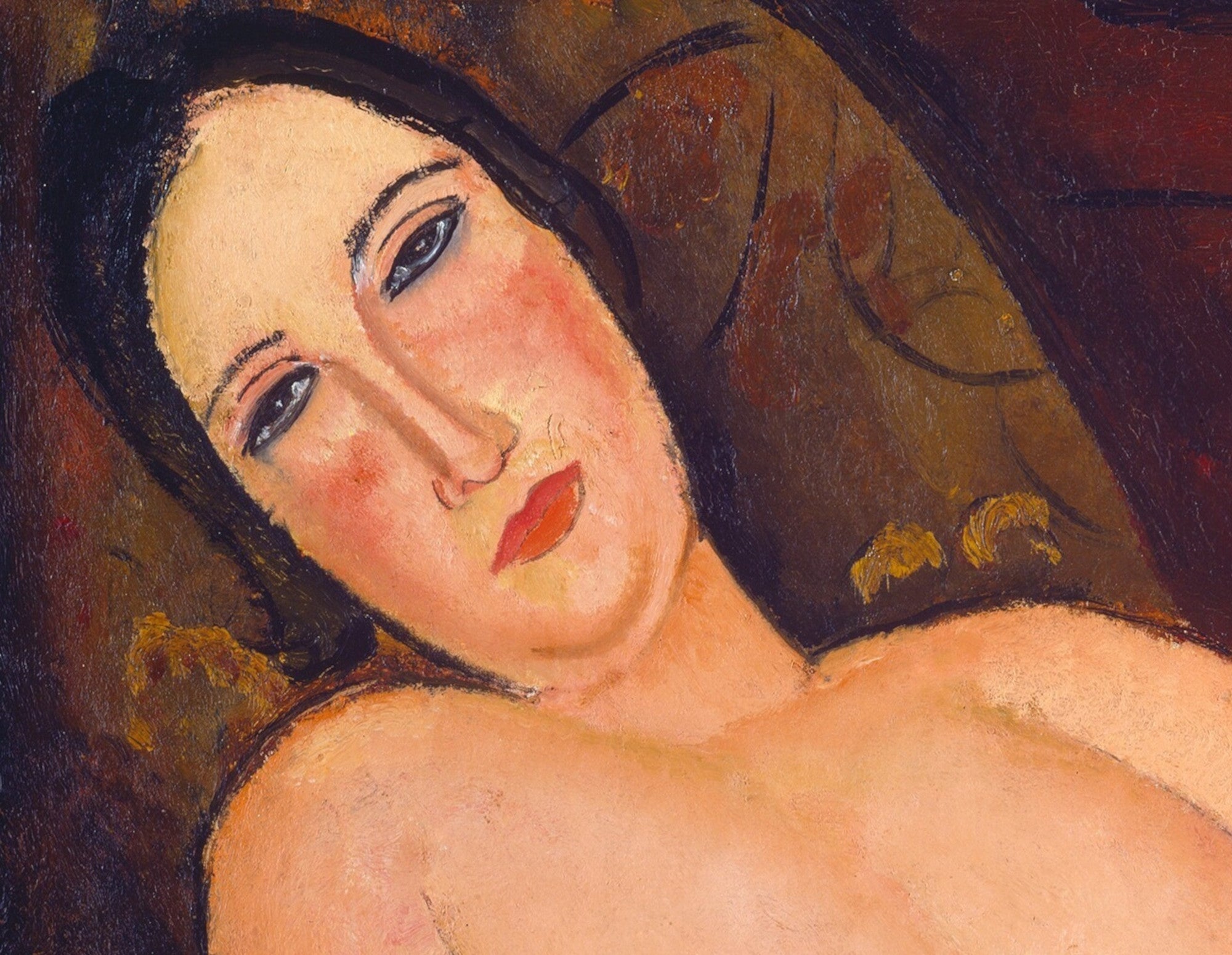 Amedeo Modigliani Fine Art Print : Nude on a Divan