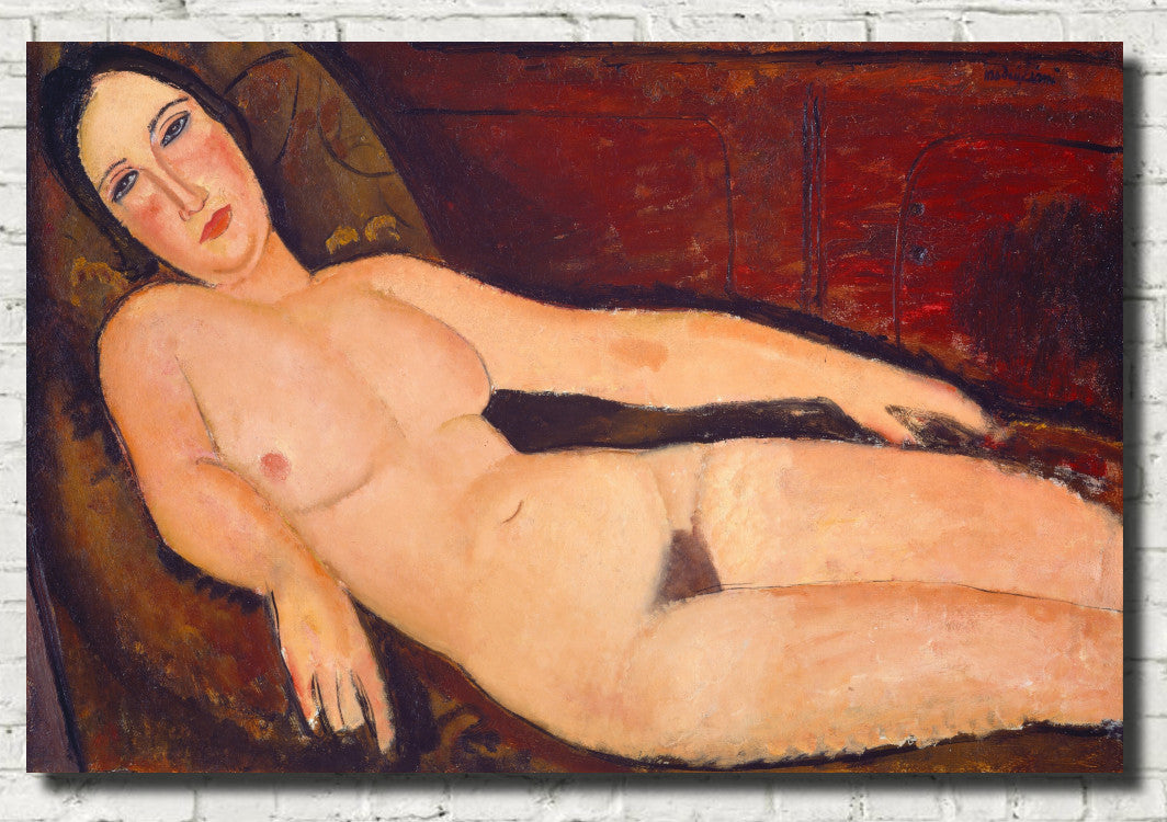 Amedeo Modigliani Fine Art Print : Nude on a Divan