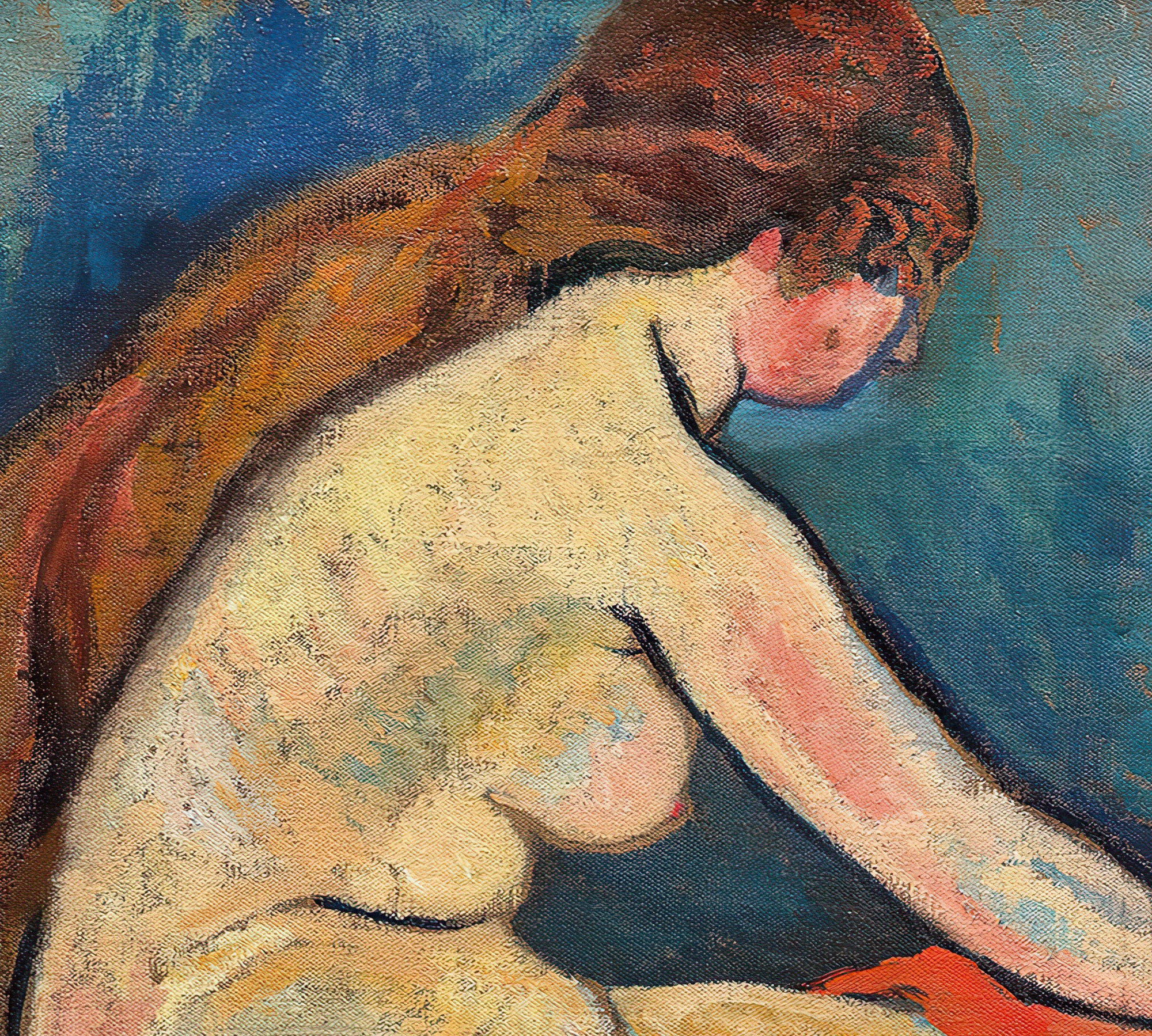 Nude seated in profile, Suzanne Valadon