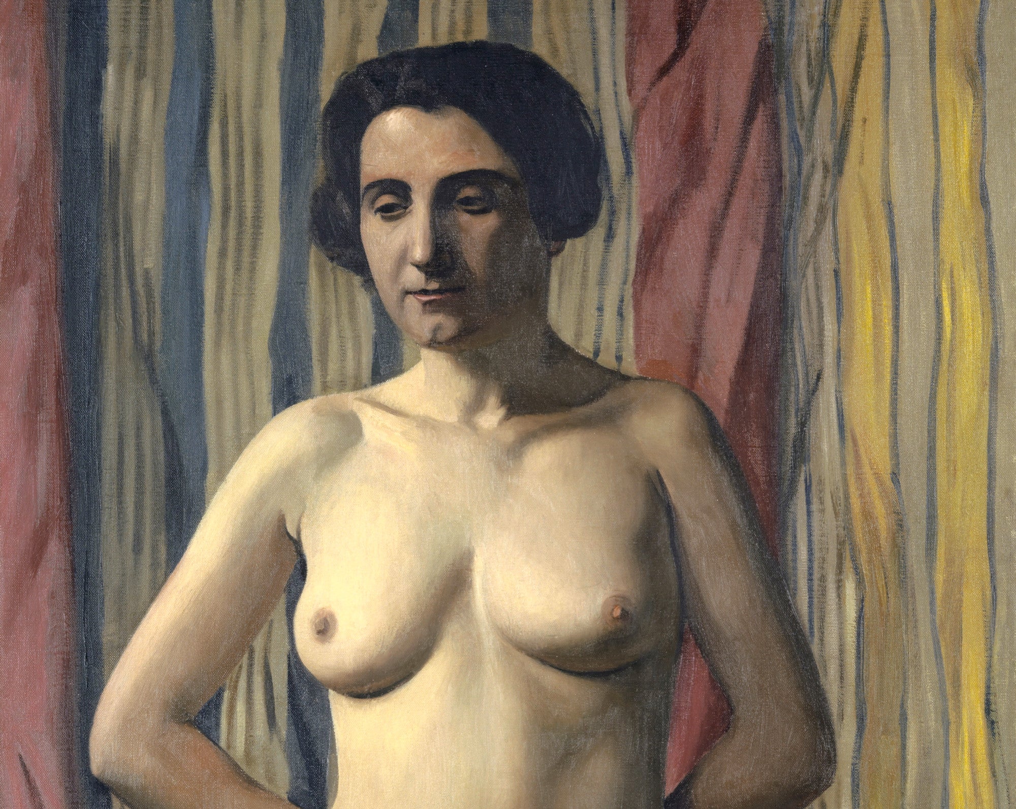 Nude with Blue Sash, Félix Vallotton Fine Art Print