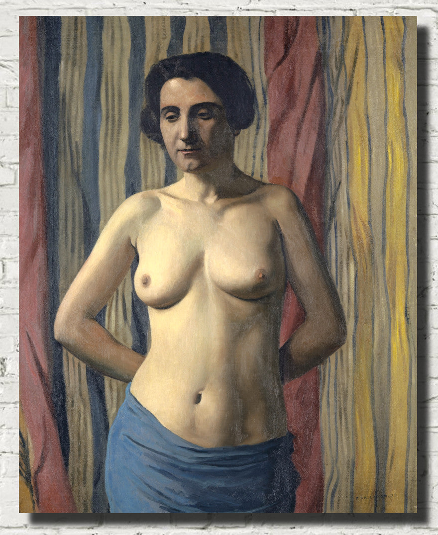 Nude with Blue Sash, Félix Vallotton Fine Art Print