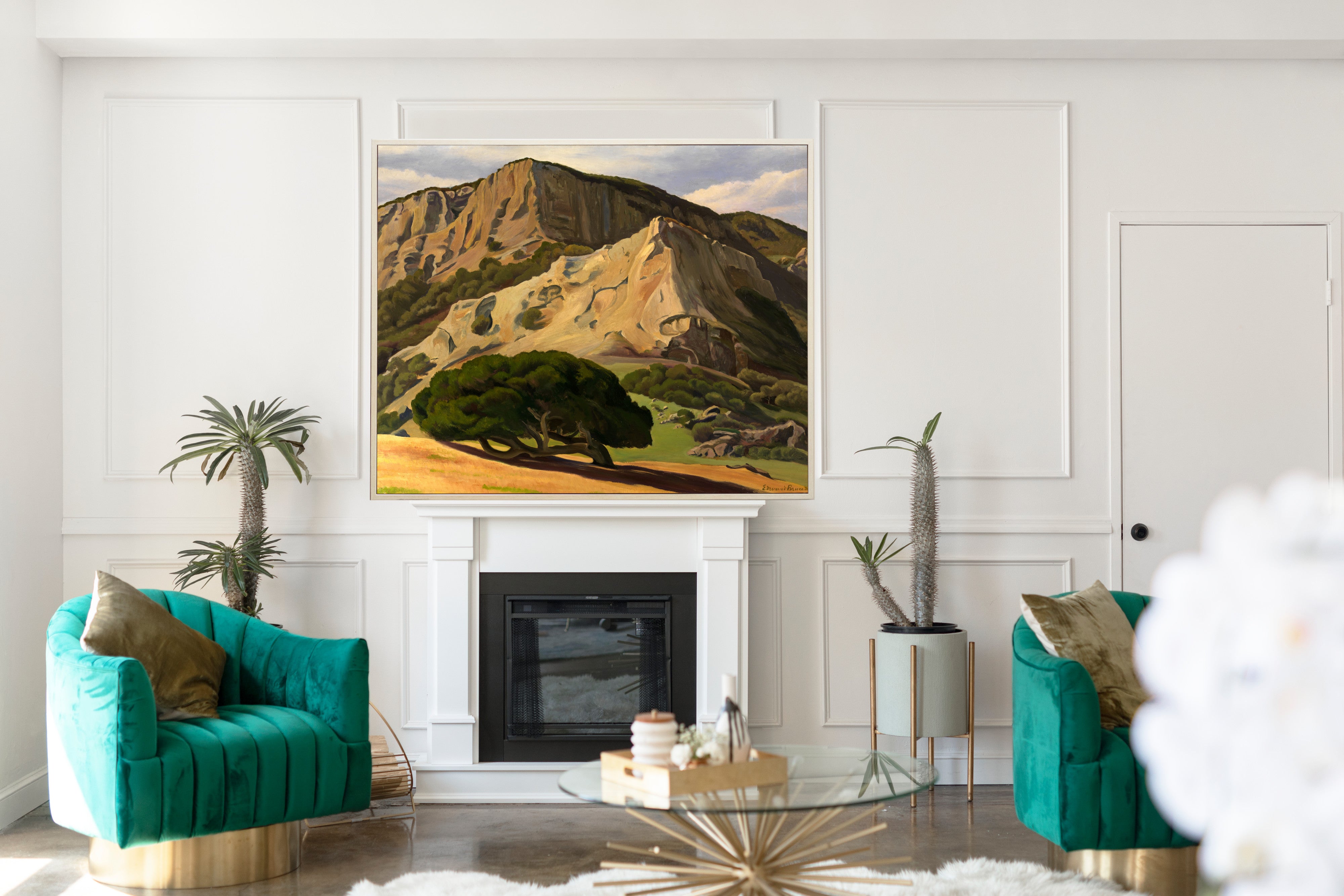 Oaks and Rocks, San Luis Obispo, Edward Bruce Fine Art Print