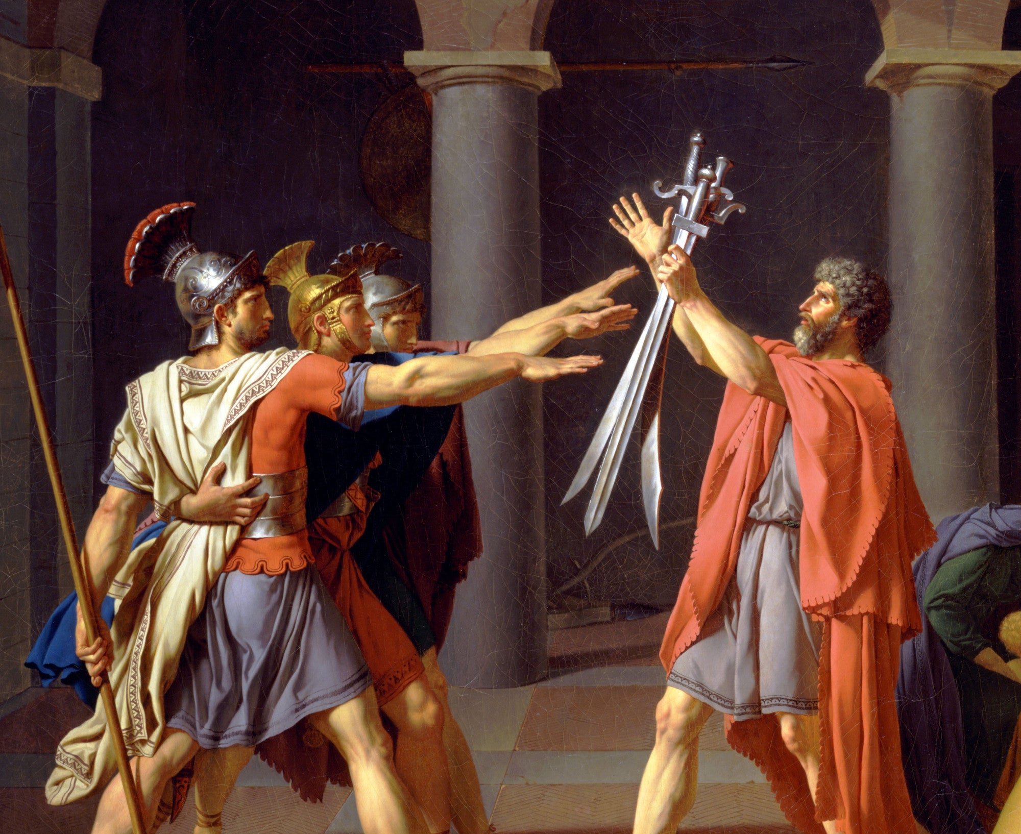 Jacques-Louis David Fine Art Print : Oath of the Horatii