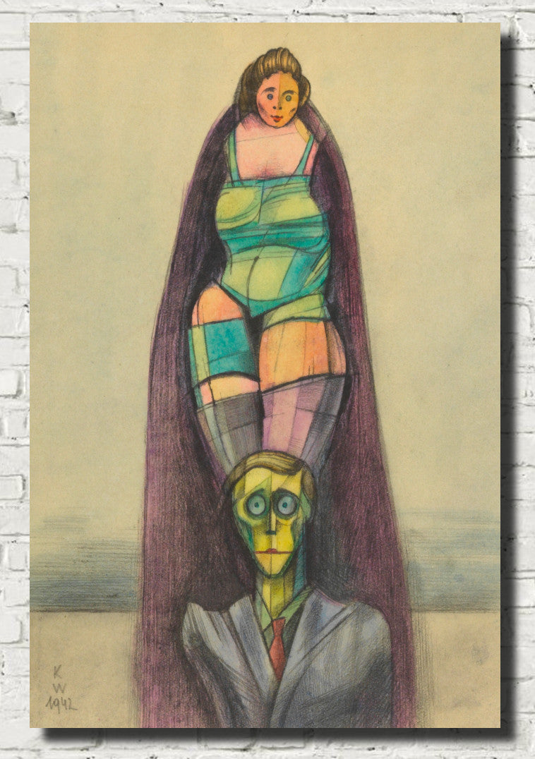 Untitled Abstract, Karl Wiener Print