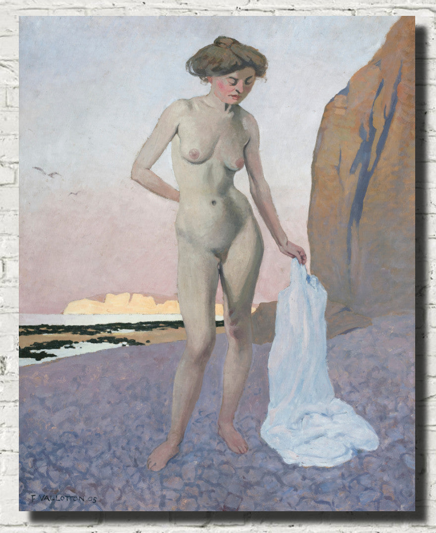 On The Beach, Félix Vallotton Fine Art Print