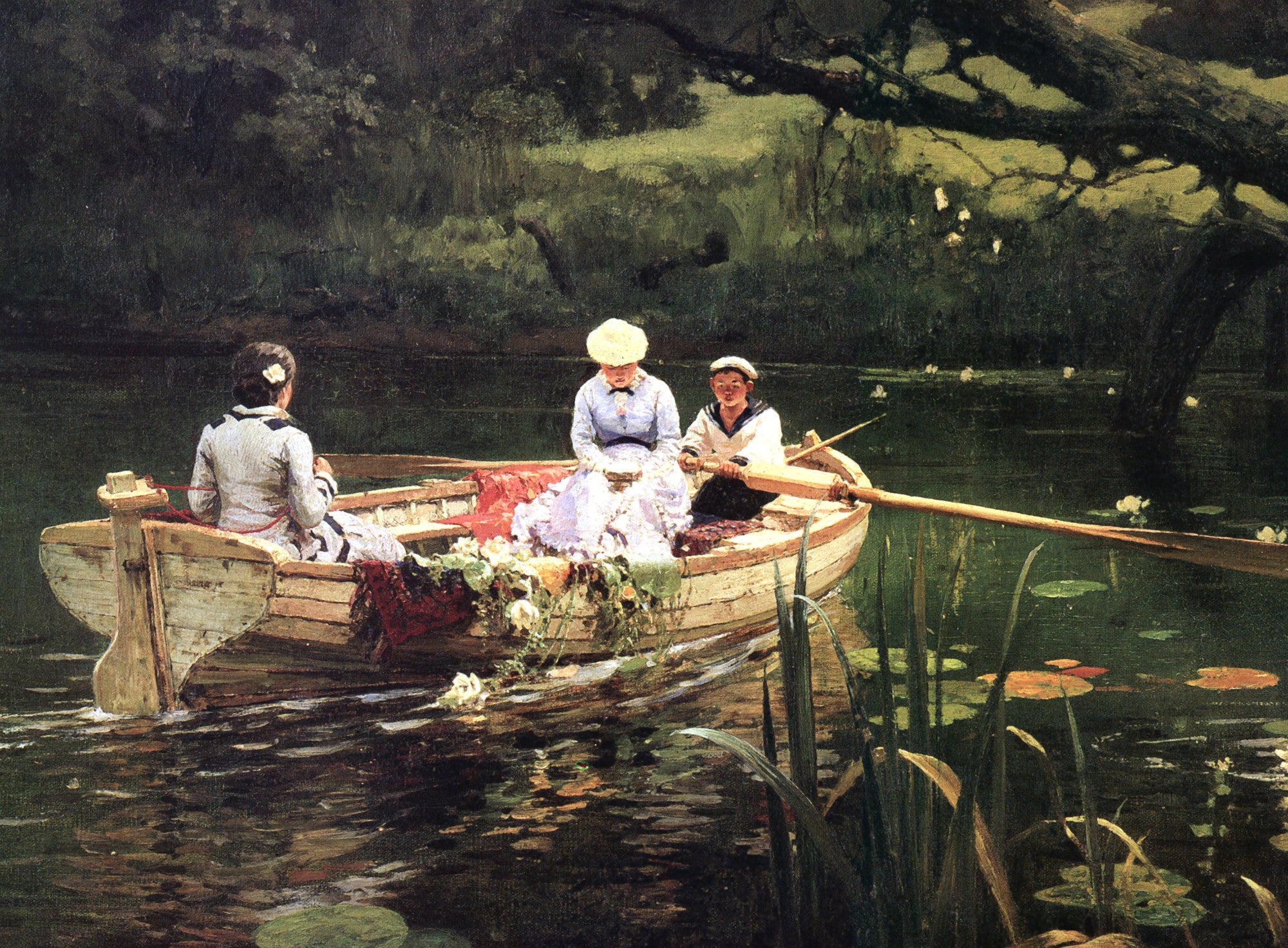 Vasily Polenov Fine Art Print, On The Boat