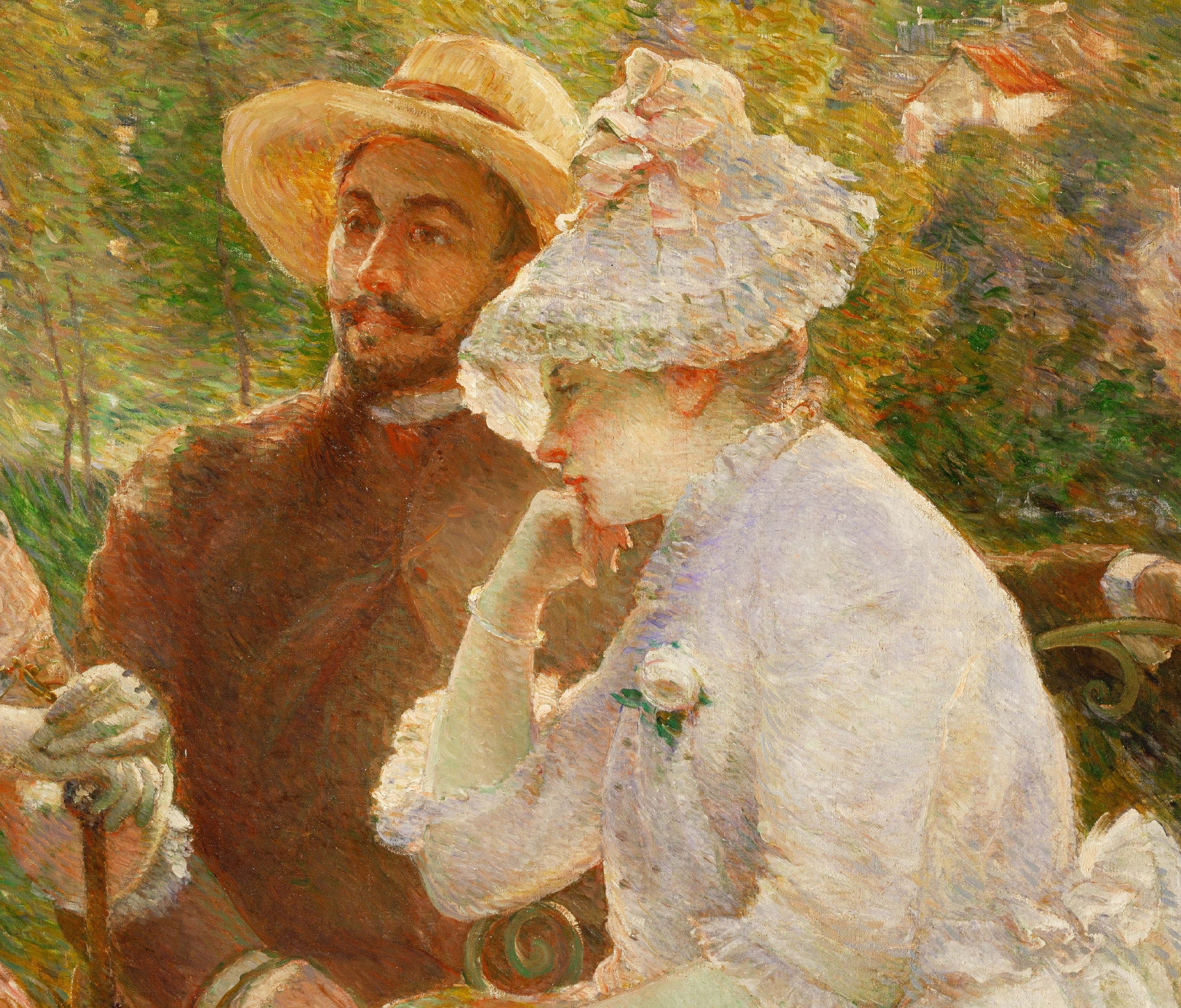 Marie Bracquemond Fine Art Print, On the Terrace at Sèvres