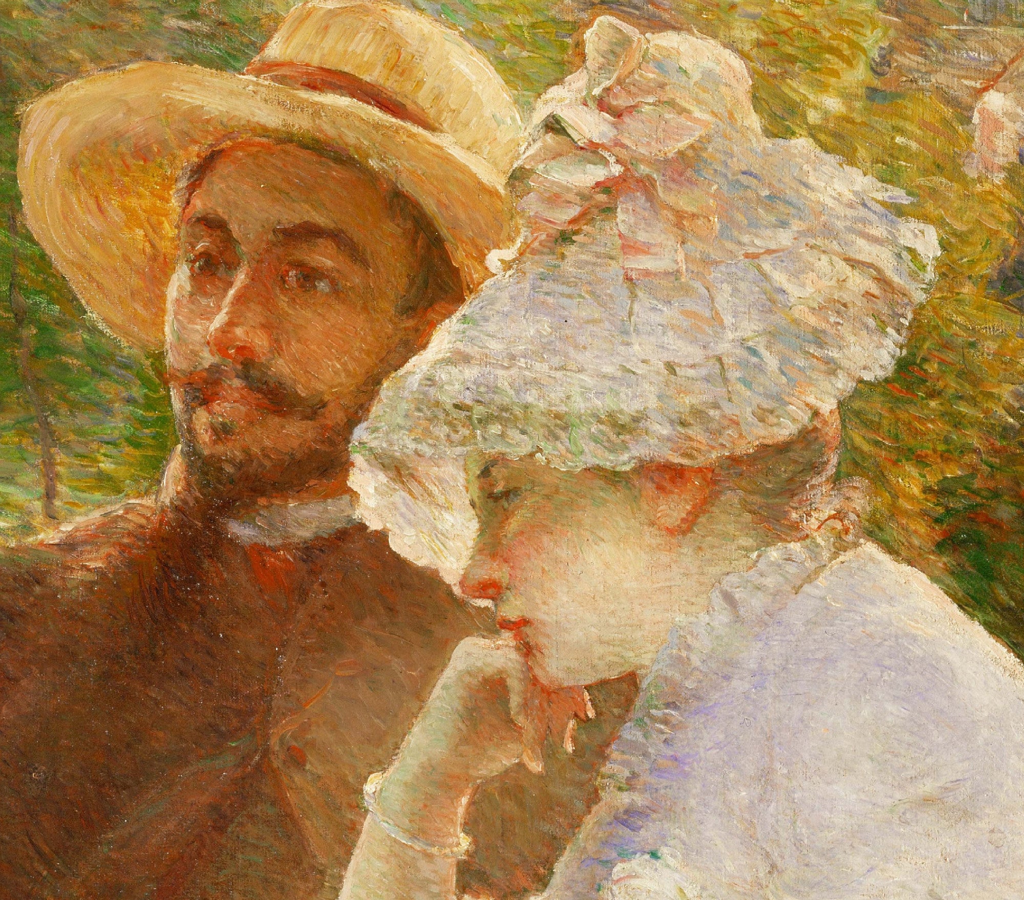 Marie Bracquemond Fine Art Print, On the Terrace at Sèvres
