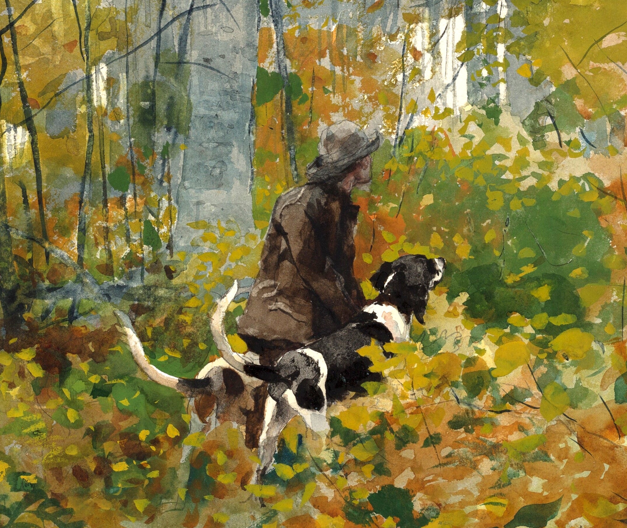 Winslow Homer Fine Art Print :  On The Trail