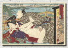 Utagawa Kunisada, Japanese Art Print : Otsu, The erotic road to the capital