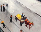 August Macke Abstract Fine Art Print, Our Street in Grau