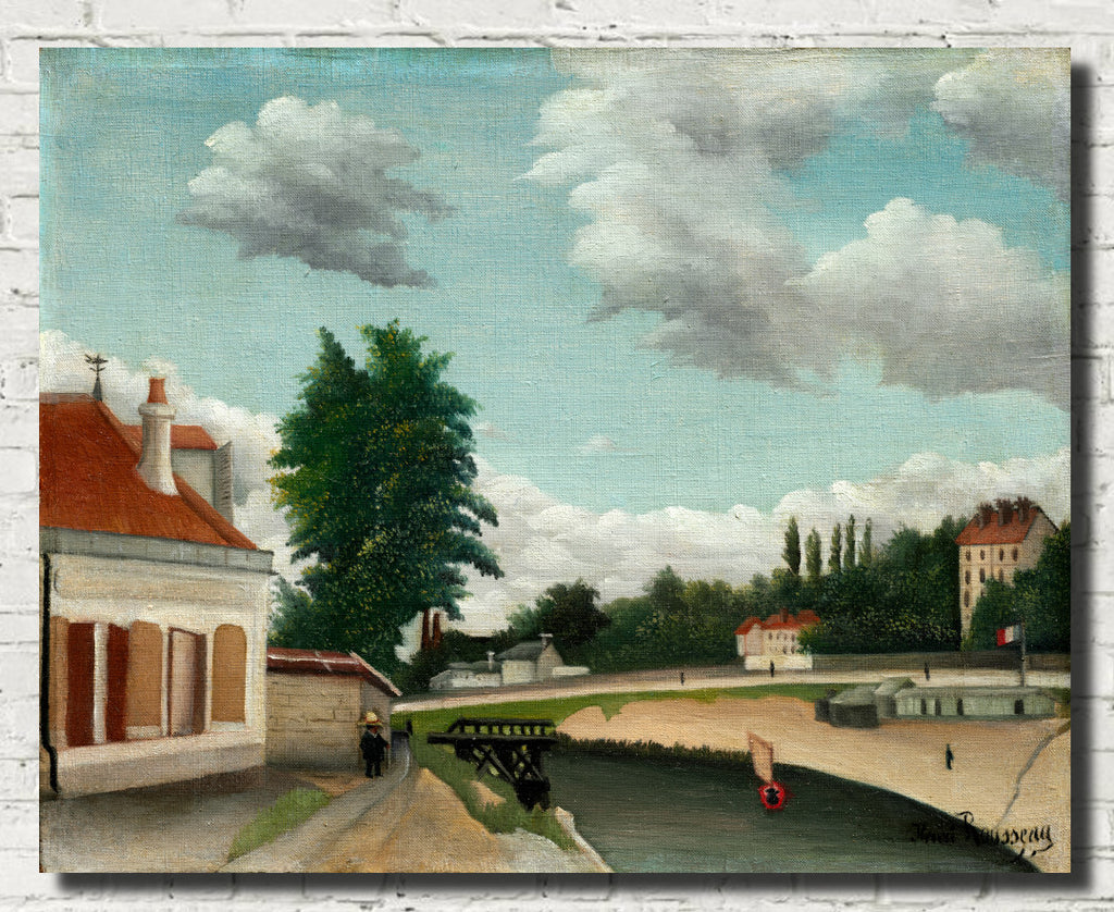Henri Rousseau, Post- Impressionist Fine Art Print, Outskirts of Paris