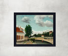 Outskirts of Paris, Henri Rousseau Framed Art Print