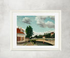 Outskirts of Paris, Henri Rousseau Framed Art Print