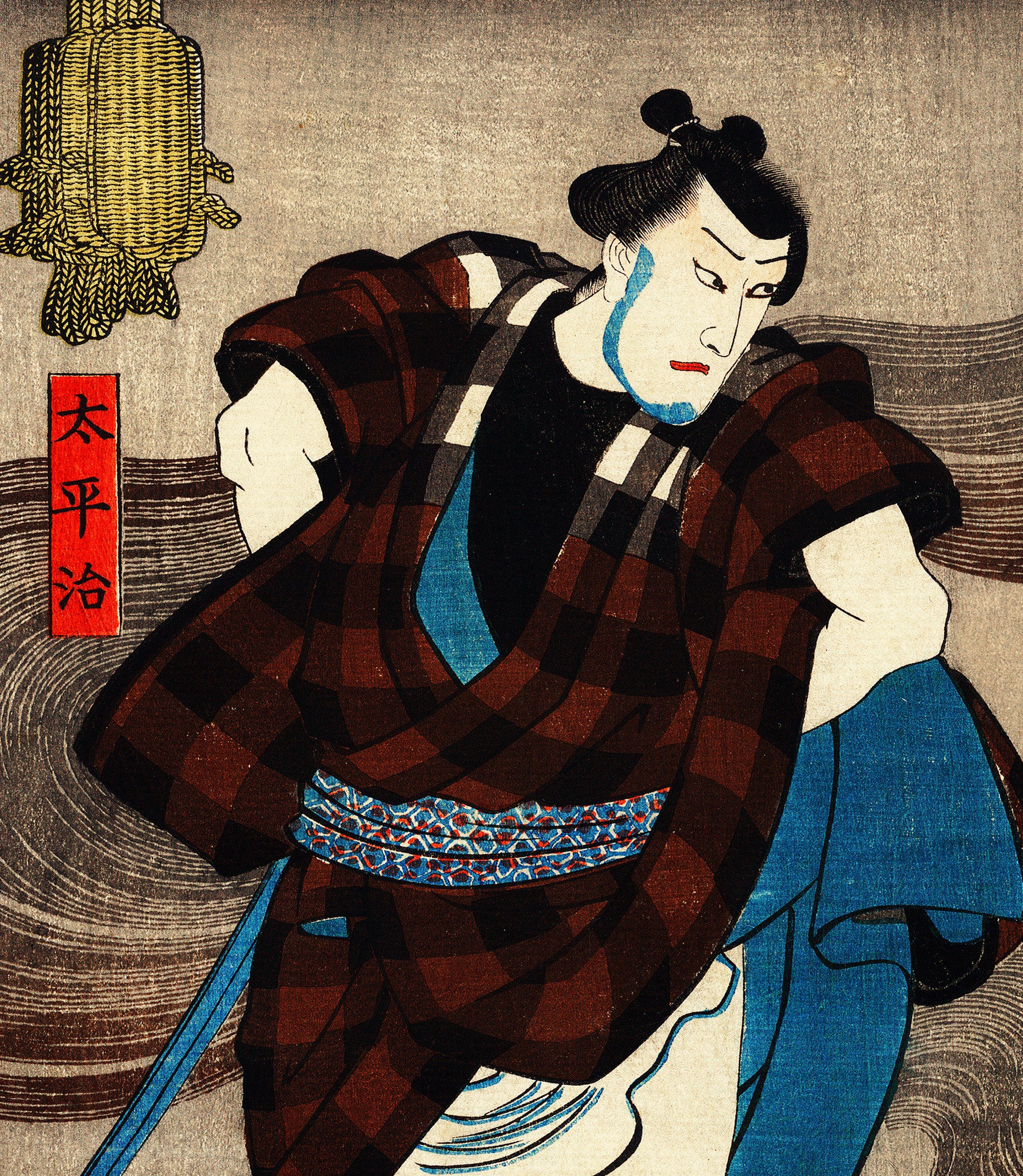 Warriors Campfire, Japanese Fine Art Print, Utagawa Kuniyoshi - GalleryThane.com