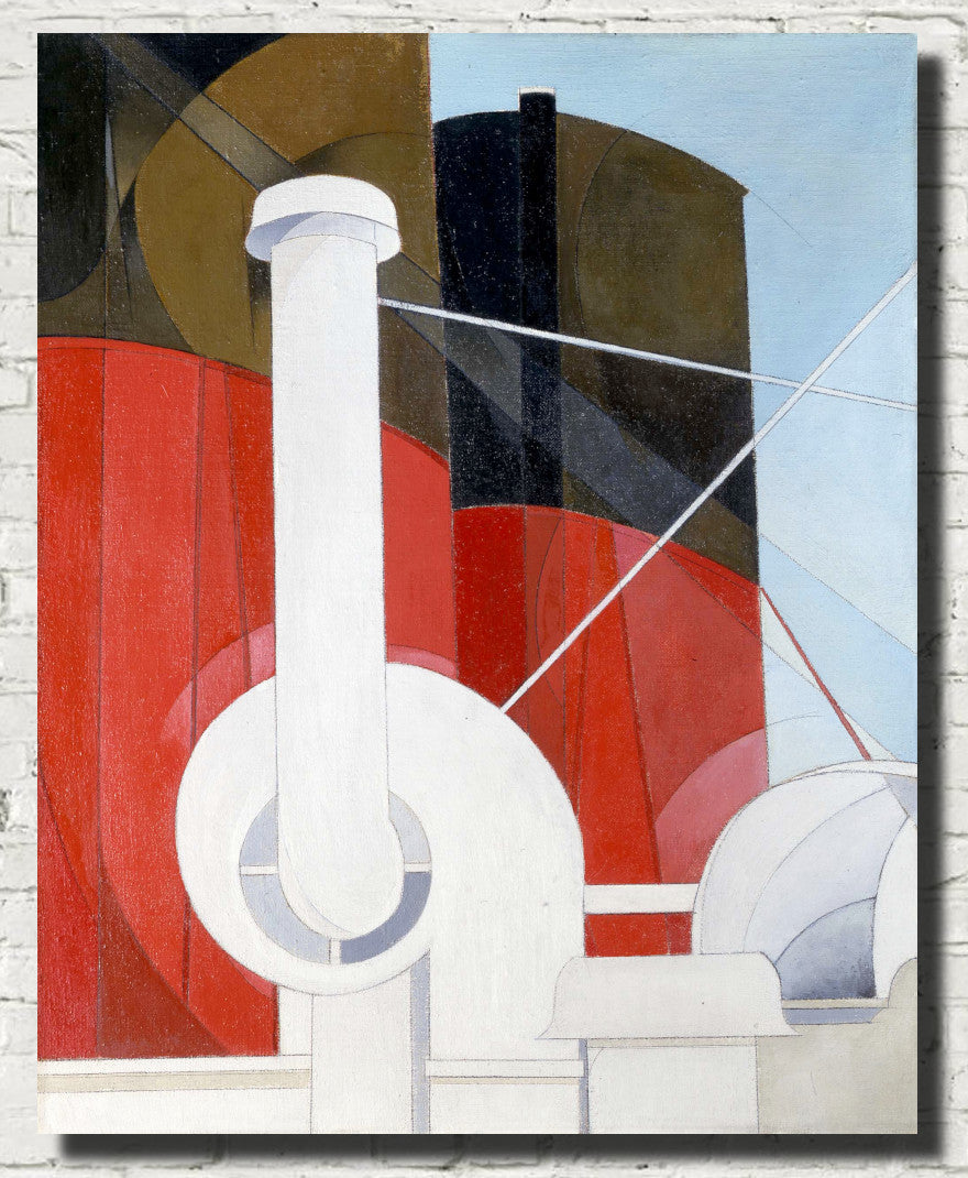 Charles Demuth Fine Art Print, Paquebot Paris