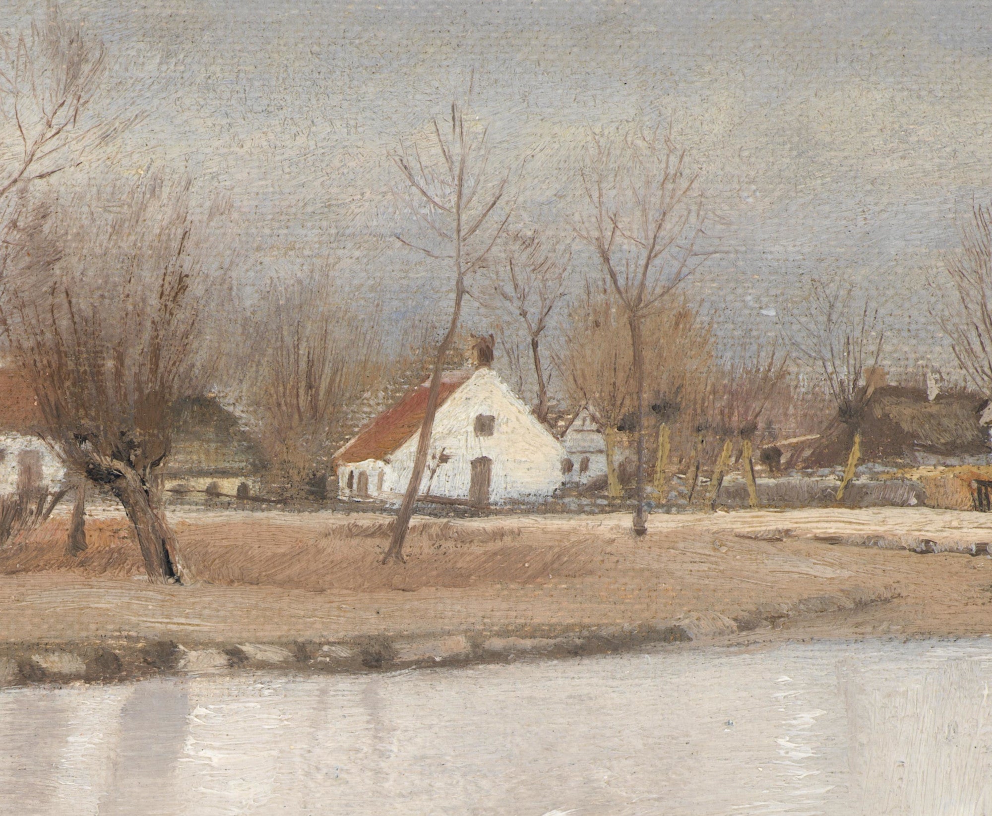 Laurits Andersen Ring Fine Art Print, Painting of the village pond in the village of Ring