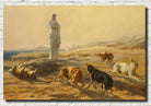 Briton Rivière Fine Art Print, Pallas Athena and the Herdsman's Dogs