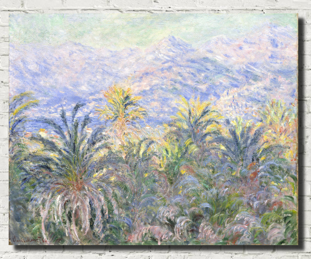 Claude Monet Fine Art Print, Palm Trees at Bordighera