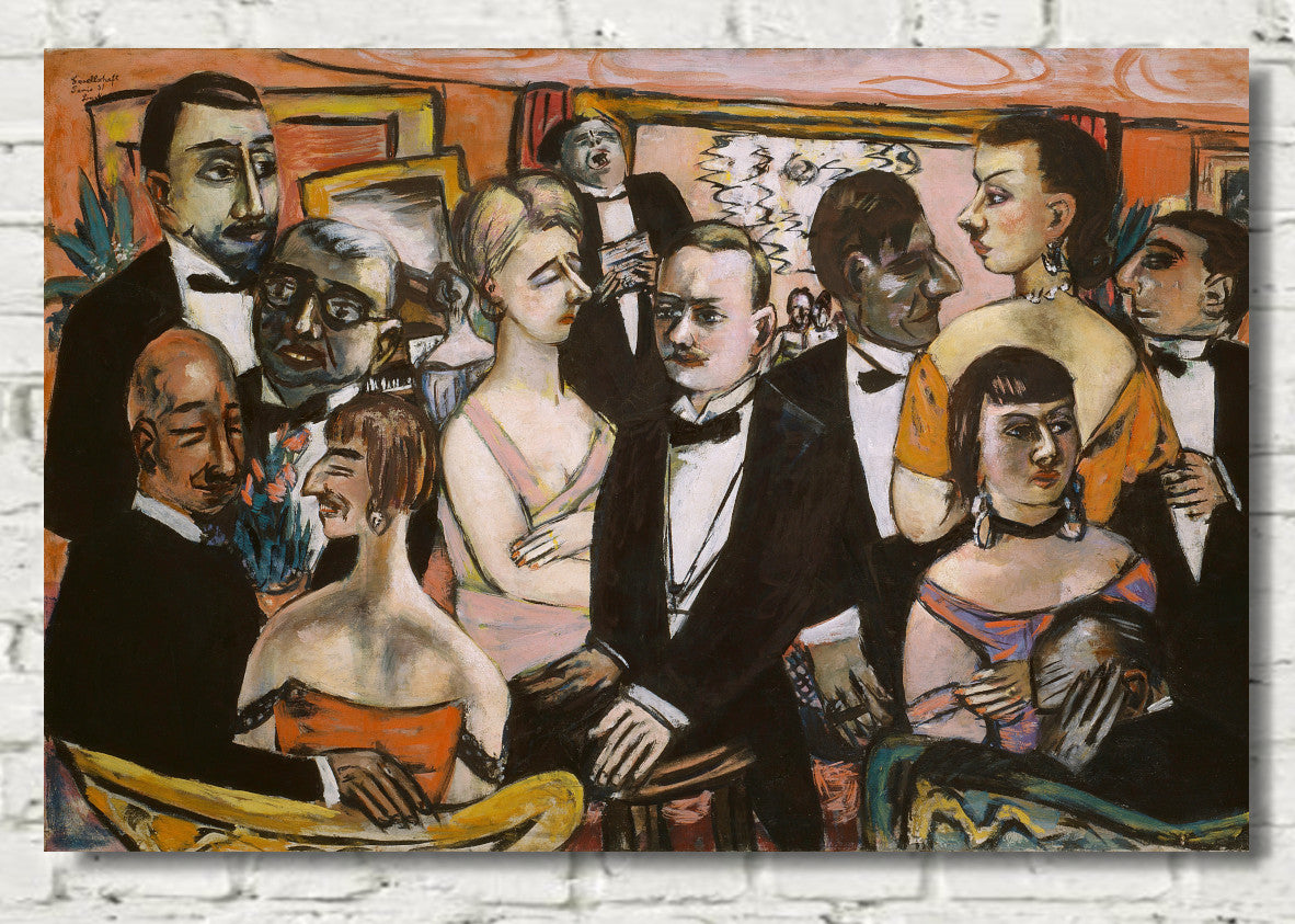 Max Beckmann, Paris Society (Gesellschaft Paris, 1931)  - New Objectivity