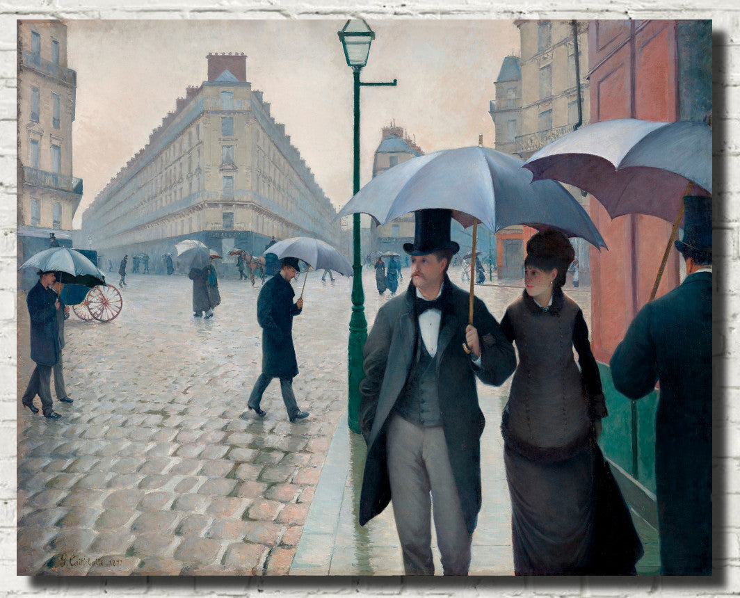 Gustave Caillebotte Fine Art Print : Paris Street Rainy Day