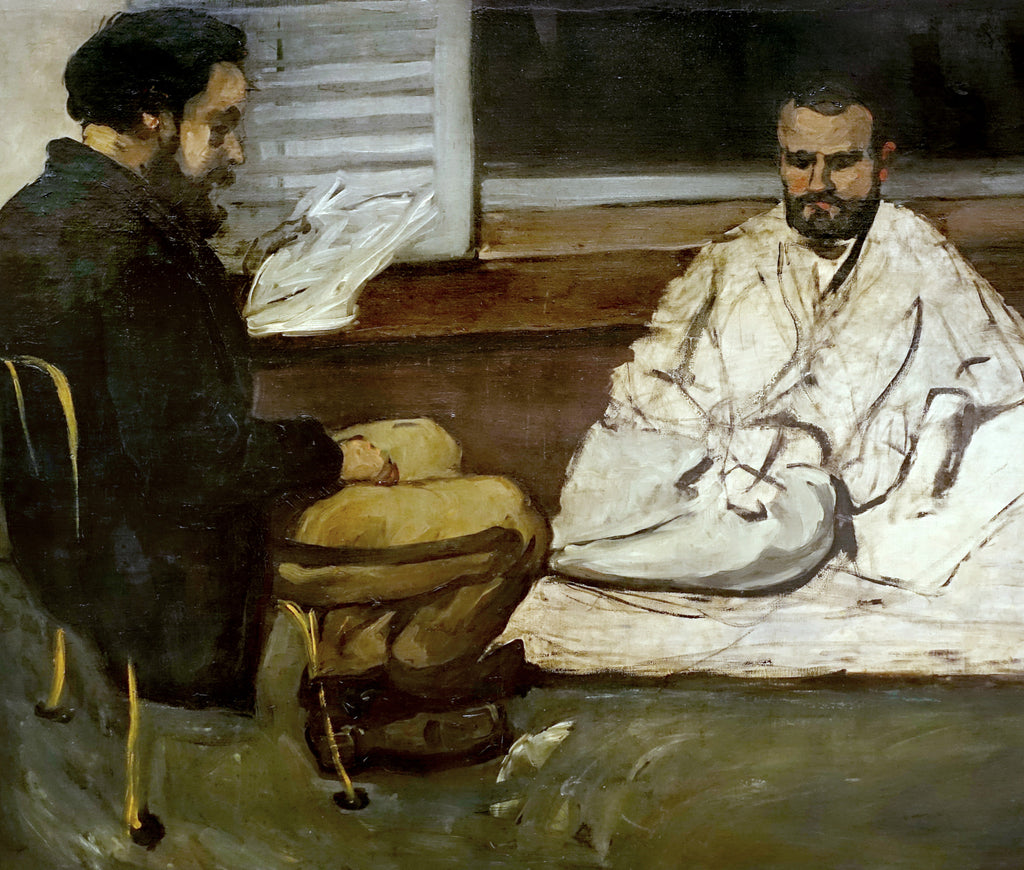 Paul Cézanne Post-Impressionist Fine Art Print, Paul Alexis Reading a Manuscript to Zola
