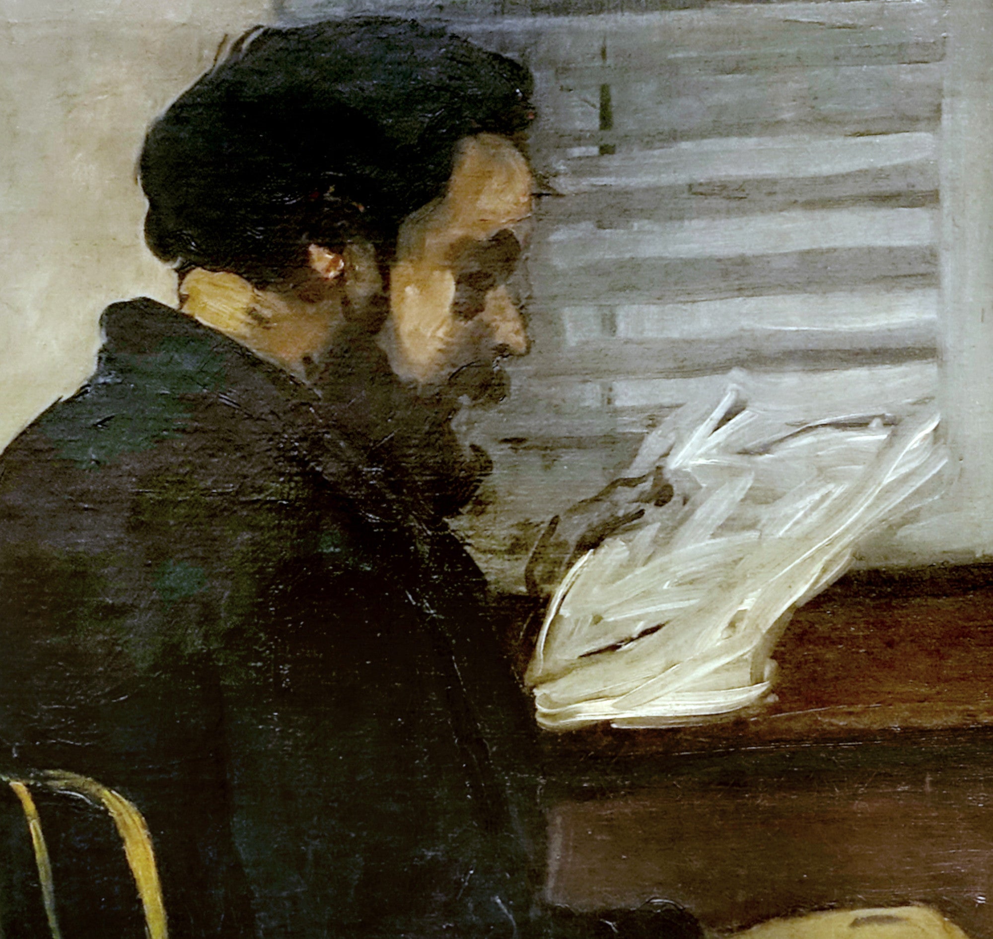 Paul Cézanne Post-Impressionist Fine Art Print, Paul Alexis Reading a Manuscript to Zola