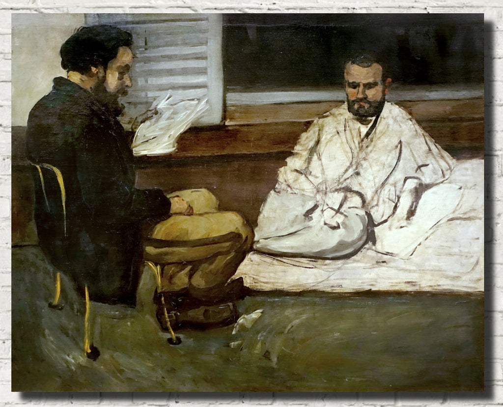 Paul Cézanne Post-Impressionist Fine Art Print, Paul Alexis Reading a Manuscript to Zola